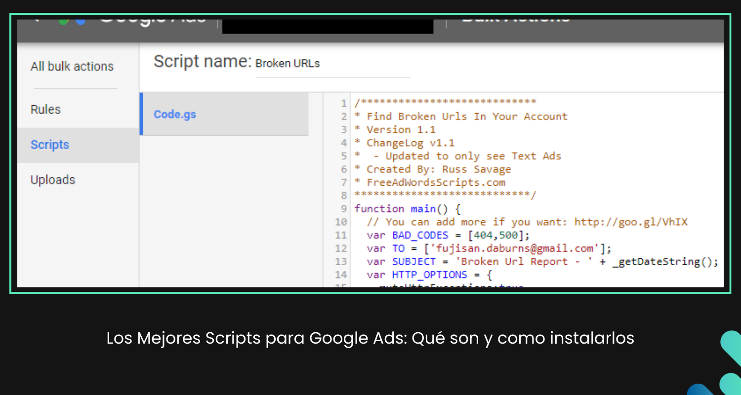 Conoce los mejores scripts para Google Ads