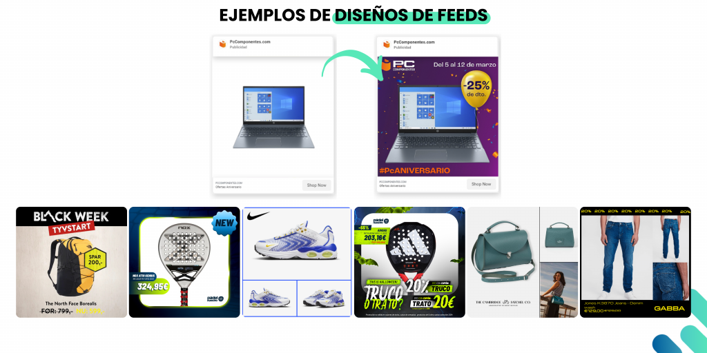 EJEMPLOS DE DISEÑOS DE FEEDS