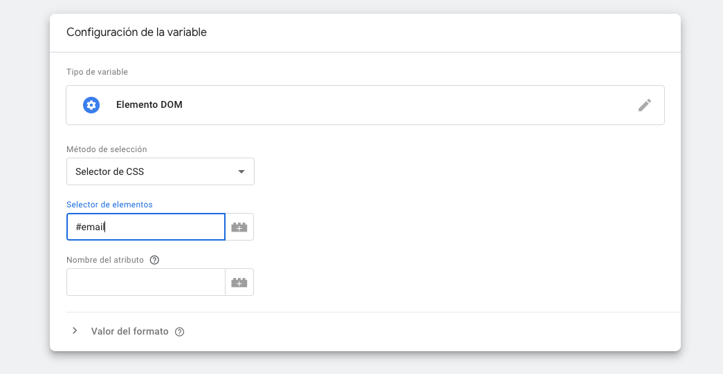 Elemento DOM Conversiones Mejoradas