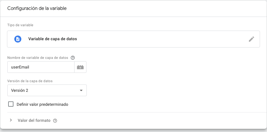 Variable Capa de Datos Google Ads