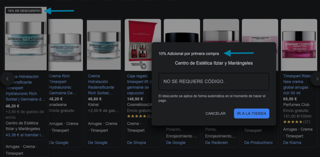 Promociones en Google Merchant Center