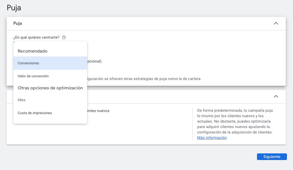 Estrategias de Puja Google Ads