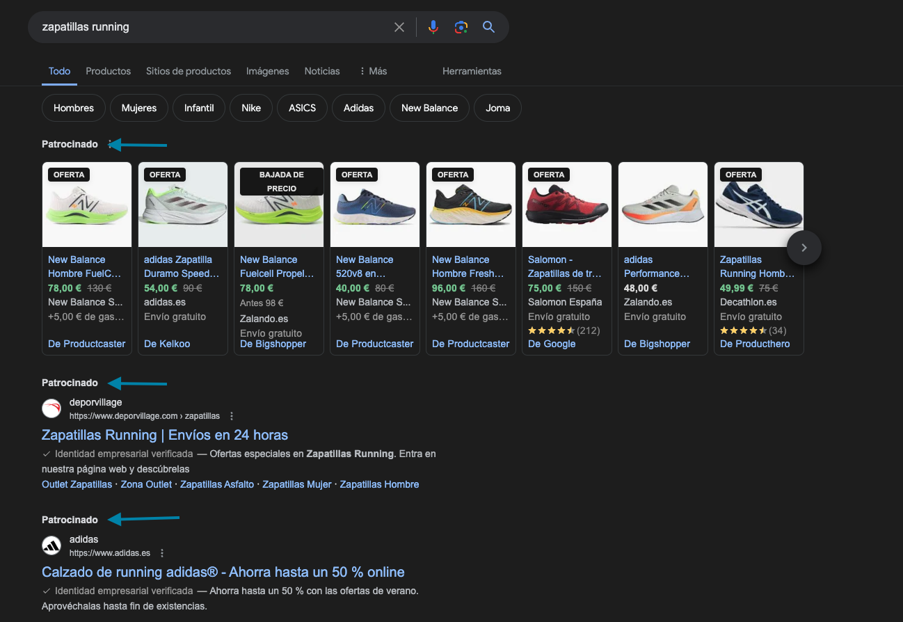 Anuncios de Google Shopping