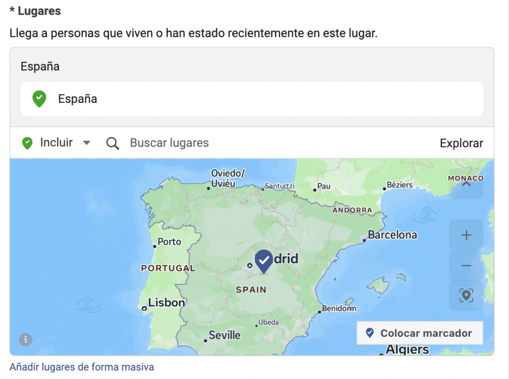 segmentacion geografica facebook ads