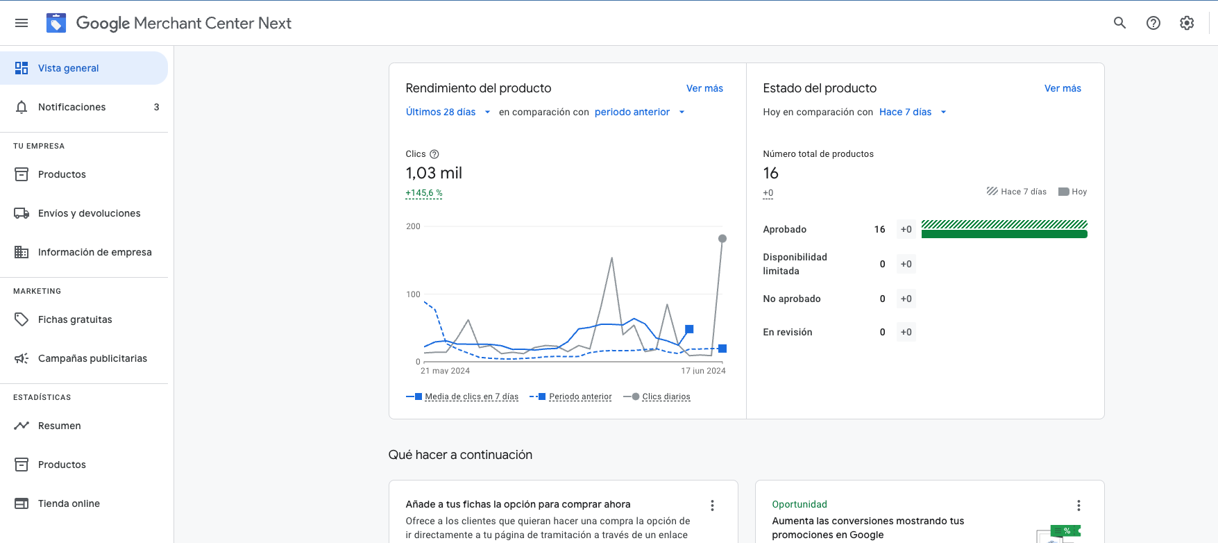 Google Merchant Center Next