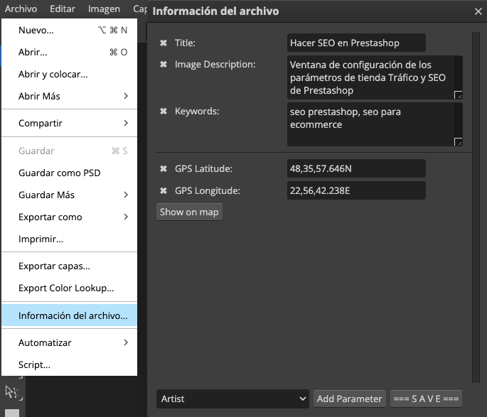 Como incluir meta datos en imágenes para mejorar SEO en Prestashop