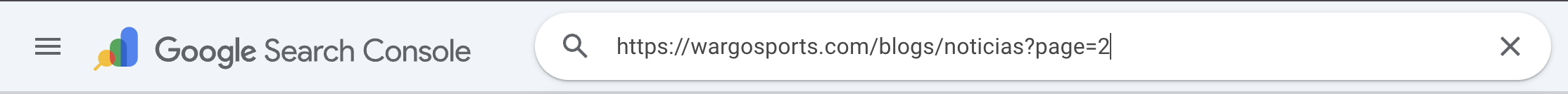 Probar URL con Google Search Console